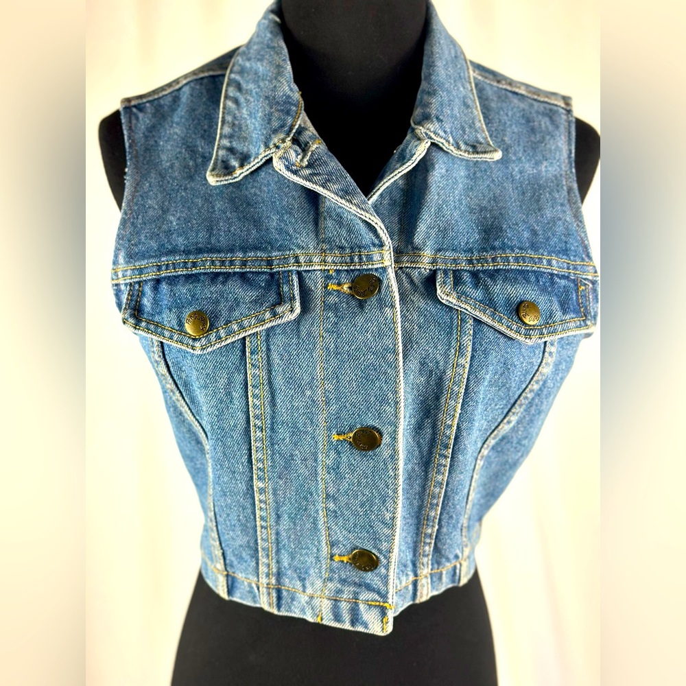 *VINTAGE* PARIS BLUES DENIM VEST